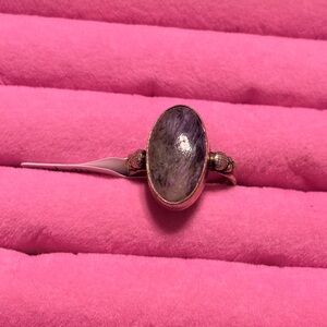 Sterling silver labradorite ring size 10